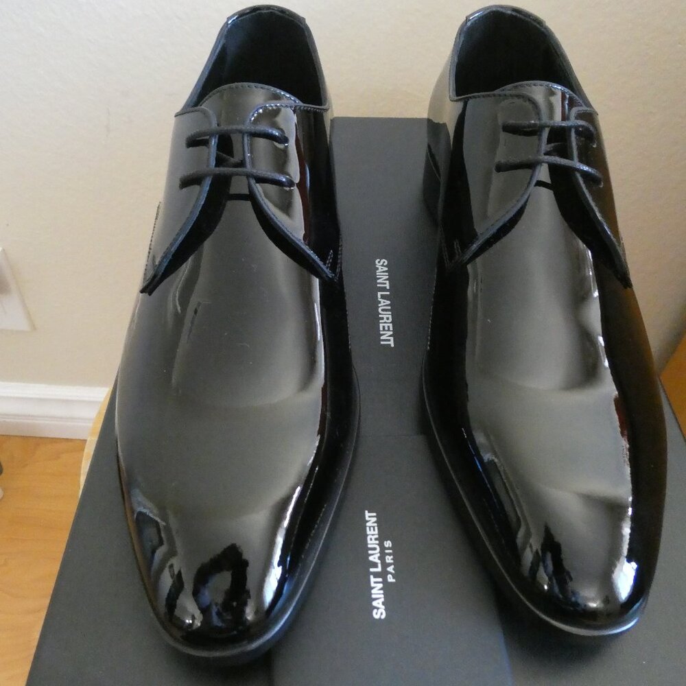 Saint Laurent Women Patent Leather Shoes Size 37.5